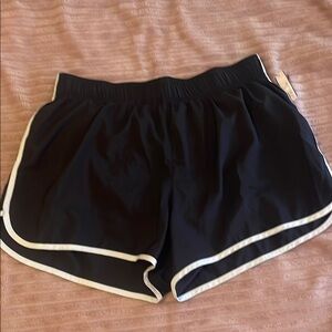 VSX Black Athletic Shorts Lightweight Moisture-Wicking